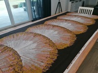 ZJAWISKOWY KUPON MATERIAŁU ZASŁONA PANEL OBICIOWE WZORY ART-DECO 125x242 ZZ