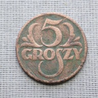 IIRP, 5 Groszy 1931, bardzo rzadki rocznik!