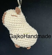 Kapibara brelok / zawieszka rękodzieło szydełko