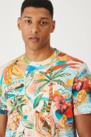 MEDICINE bawełniany T-shirt wzorzysty regular fit M