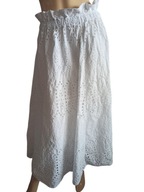 SPÓDNICA długa z haftowanej tkaniny 38/40