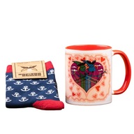 KAPITAN BOMBA Kubek i Skarpety Baby I love you very much Idealne Na Prezent