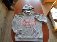 PRIMARK piękna bluza j.szara z kapturem 128/7-8l