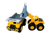 WYWROTKA KOPARKA SPYCHACZ 3x CIĘŻARÓWKA ŁADOWARKA ZESTAW AUTO BUDOWLANE