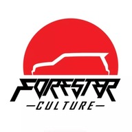 Naklejka Forester Culture Subaru biała