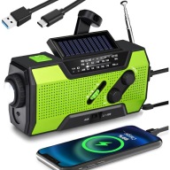 RADIO PRZENOŚNE SOLARNE KORBKA ALARM DYNAMO AWARYJNE LATARKA POWERBANK 3w1