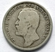 SZWECJA 1 KORONA 1898 / srebro