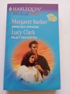 Spadająca gwiazda Margaret Barker Palący żar pustyni L Clark Harlequin Duo