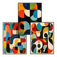 Plakat Zestaw 50x70 3szt. plakaty, postery,MODERn ,VINTAGE ,PASTEL