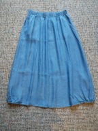 Spódnica jeansowa letnia z tencelu niebieska rozszerzana r.42