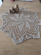Serwetka serwetki szydełkowe rękodzieło obrus misterne cacko śr60/