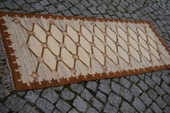 CEPELIA DESA KILIM ARTYSTYCZNY GOBELIN WEŁNA 200x75 HAND MADE UNIKAT IDEAŁ