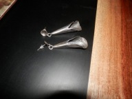 kolczyki dzwonki stare srebro ideał duże