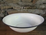 Stara Emaliowana Miednica_OLKUSZ_śr.40 cm_WYSTRÓJ PRL