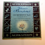 Brahms Symphony No. 2 Abendroth Leipzig Radio Symphony Orch. SUPRAPHON