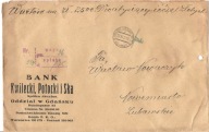 GDAŃSK -POLSKI URZĄD POCZTOWY -1937 ROK -koperta firmowa KWILECKI POTOCKI
