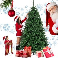 CHOINKA SZTUCZNA DIAMENTOWA GĘSTA JAK ŻYWA DUŻA ŚWIĄTECZNA DEKORACJA 220 CM