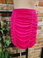 elegancka wieczorowa spódnica ołówkowa drapowana aksamitna welur r. 38/40