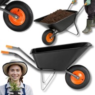 TACZKA OGRODOWA BUDOWLANA PLASTIKOWA PVC LEKKA MOCNA 210kg WÓZEK OGRODOWY