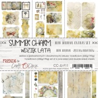 Zestaw dodatków Junk Journal SUMMER CHARM bez okładki Craft O'Clock.