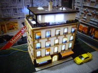 Kamienica z Tarasem Oświetlona LED w H0