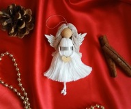 Aniołek handmade makrama