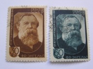 ZSRR - Engels - filozof, polityk - Mi. 992-93 kasowane