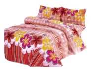 pościel z satyny bawełnianej 200x220 + 2x70x80 zamek S 617