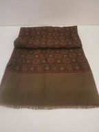 FULAR PLASTRON MĘSKI SZALIK JEDWAB WEŁNA WŁOSKI