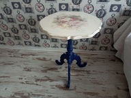 MALOWANY STÓŁ STOLIK RÓŻE, SHABBY CHIC