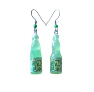 Kolczyki z oranżadą Ramune, melon