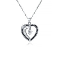 Naszyjnik s14 Platerowany Platyną CZ / Spinel – Franko