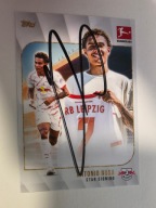 Karta topps mach attax autograf RB Leipzig Bundesliga Antonio Nusa Star