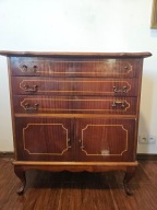 komoda, szafka, gablota, styl francuski Ludwika XV, intarsjowana