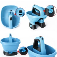 SIEWNIK ROZSIEWACZ DO NAWOZU TRAWY NASION 2.7L ELEKTRYCZNY NA BATERIE