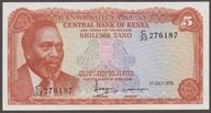 Kenia 5 shilling 1978 - Yomo Kenyatta - stan bankowy UNC