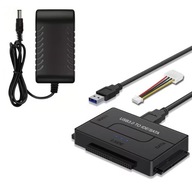 Adapter dysków HDD/SSD SATA/IDE (2.5"/3.5") => USB 3.0 z zasilaczem