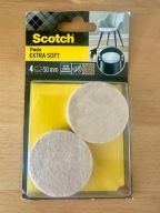 Podkładki filcowe okrągłe Scotch pads 4 szt. 50 mm