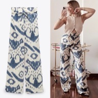 ZARA spodnie z nadrukiem i paskiem, limited edition, r. M