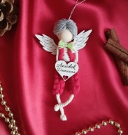 Aniołek handmade makrama