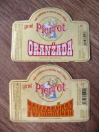 Etykieta oranżada napój 2x Wawrzyszów, Wolanów