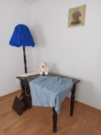 Kocyk dziecięcy ręcznie robiony w paski 88x85 cm