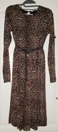 PIĘKNA ZWIEWNA SUKIENKA-WZÓR PANTERA TYGODNIOWA OBNIŻKA