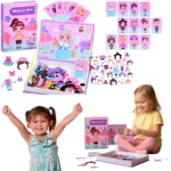 PUZZLE MAGNETYCZNE UBRANKA UBIERANKA MAGNETYCZNA UBIERANKI LALKA UBIERANIE