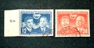 Stare znaczki NRD Mi 296-297 Stalin DDR 1951r kas 20EU