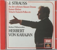 Strauss Karajan An Der Schonen Blauen Johann Strauss II EX CD Irl