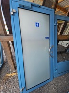 DRZWI Zewnętrzne Aluminiowe Wejściowe Przeszklone 103x210cm 2 sztuki