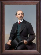 Obraz Józef Karge portret w drewnianej ramie ze szkłem