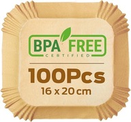 Papier do Frytownic Bezolejowych, Brązowy, 100 Sztuk BEZ BPA!!!