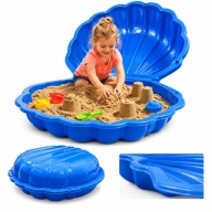 Piaskownica Ogrodowa Zamykana Pokrywa Basen Muszelka 2w1 Dla Dzieci